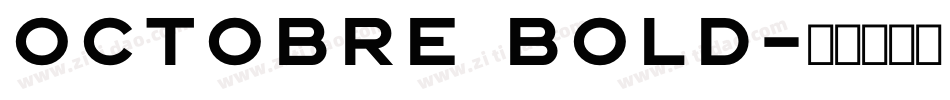 Octobre Bold字体转换